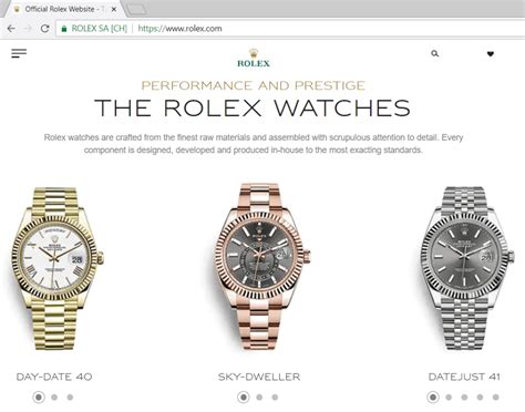 rolex menu webiste bar|rolex official website.